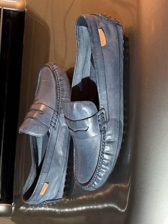 Cole Haan Men\'s Blue Leather Penny Loafers main image 8